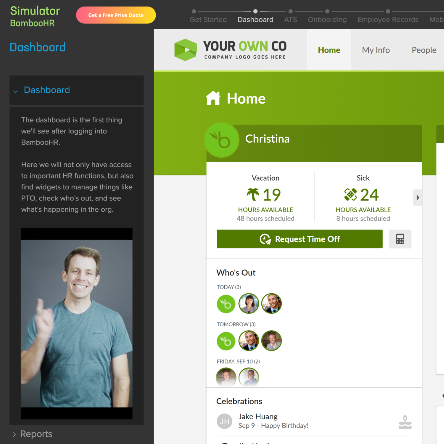 BambooHR Interactive Video Demo